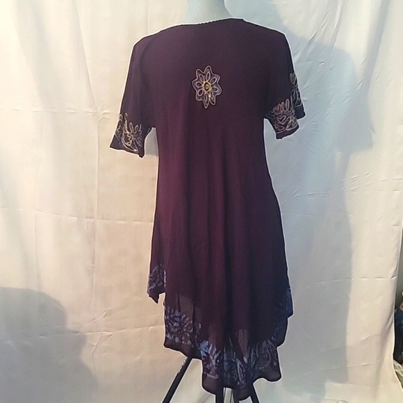 Just Cruising Burgundy 100% Rayon, Free Size - Picture 6 of 9